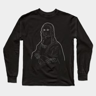 Mona White Eyes Long Sleeve T-Shirt